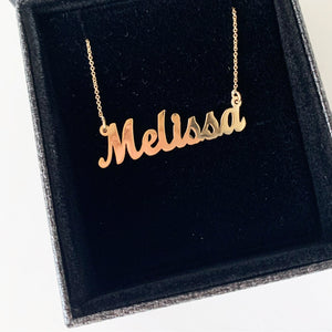 Open image in slideshow, WHAT’S MY NAME NAMEPLATE NECKLACE
